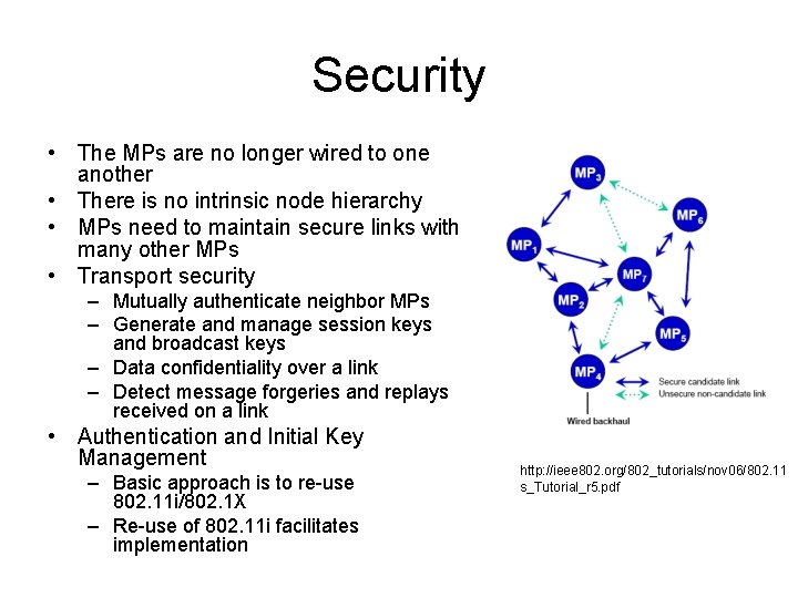 Security • The MPs are no longer wired to one another • There is Security • The MPs are no longer wired to one another • There is