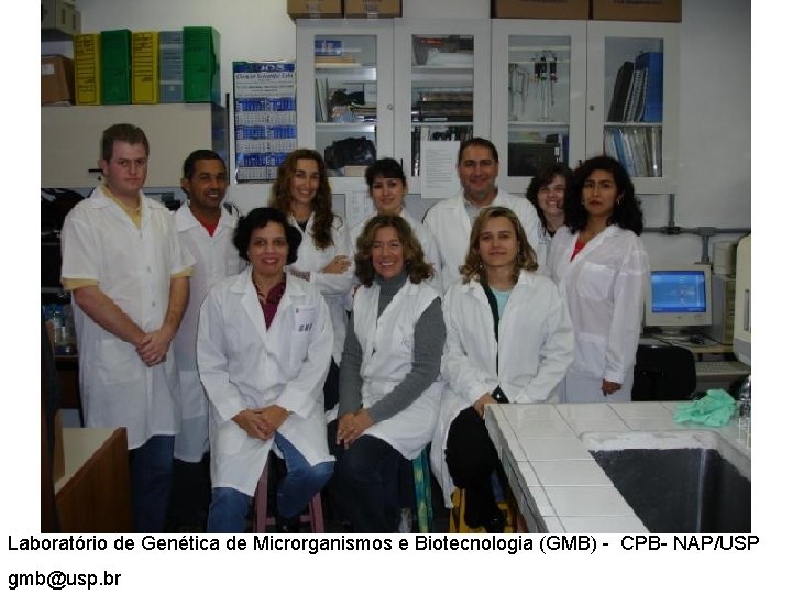 Laboratório de Genética de Microrganismos e Biotecnologia (GMB) - CPB- NAP/USP gmb@usp. br Laboratório de Genética de Microrganismos e Biotecnologia (GMB) - CPB- NAP/USP gmb@usp. br
