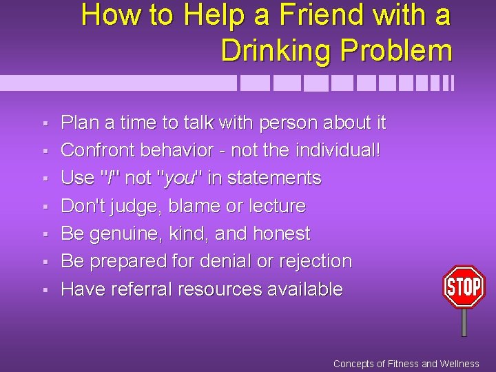 How to Help a Friend with a Drinking Problem § § § § Plan