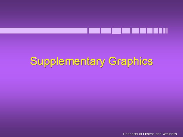 Supplementary Graphics Concepts of Fitness and Wellness 