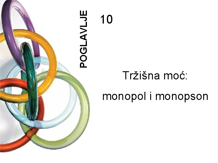 POGLAVLJE 10 Tržišna moć: monopol i monopson 