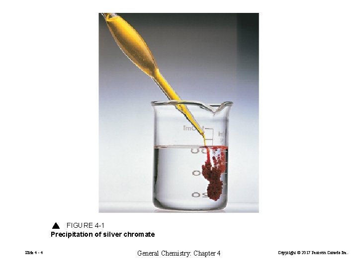 FIGURE 4 -1 Precipitation of silver chromate Slide 4 - 4 General Chemistry: Chapter