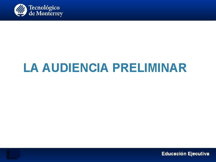 LA AUDIENCIA PRELIMINAR 