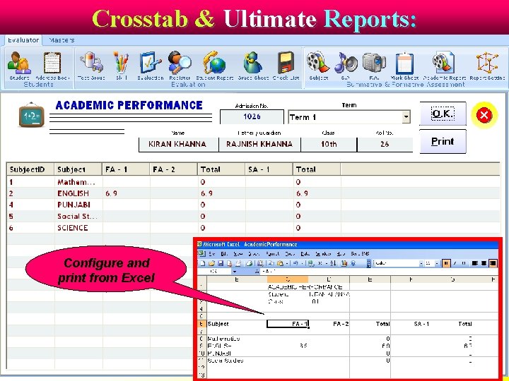 Crosstab & Ultimate Reports: Configure and print from Excel 
