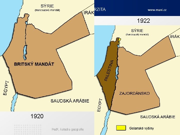 1922 1920 Ped. F, katedra geografie 38 