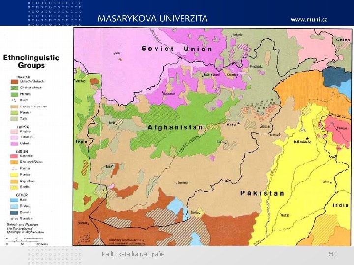 Ped. F, katedra geografie 50 