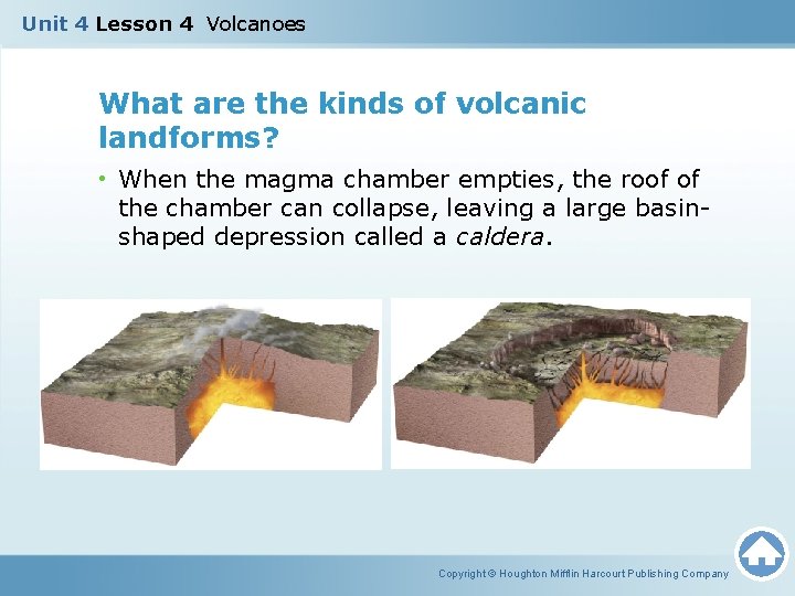 Unit 4 Lesson 4 Volcanoes What are the kinds of volcanic landforms? • When