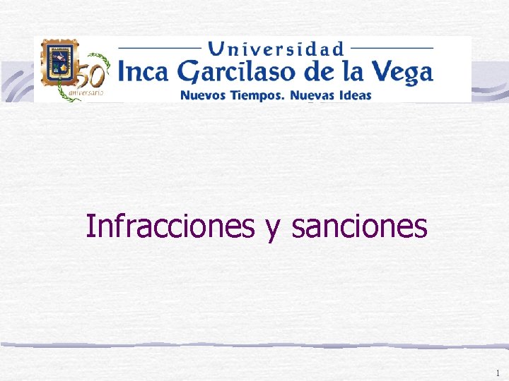 Infracciones y sanciones 1 