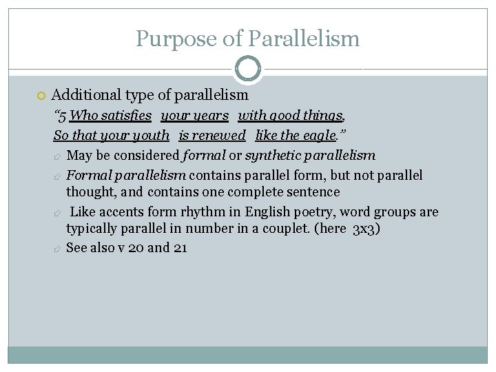 Purpose of Parallelism Additional type of parallelism “ 5 Who satisfies your years with Purpose of Parallelism Additional type of parallelism “ 5 Who satisfies your years with