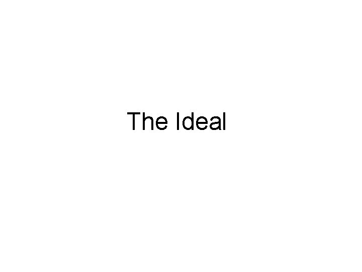 The Ideal 
