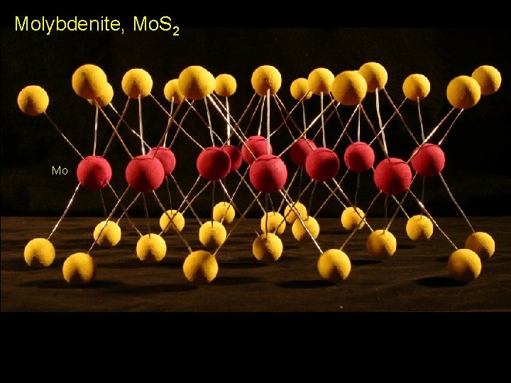 Molybdenite, Mo. S 2 Mo 