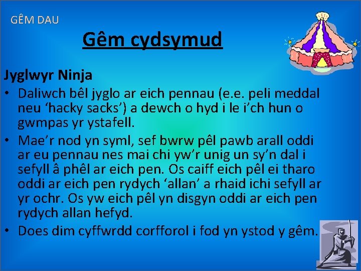 GÊM DAU Gêm cydsymud Jyglwyr Ninja • Daliwch bêl jyglo ar eich pennau (e.