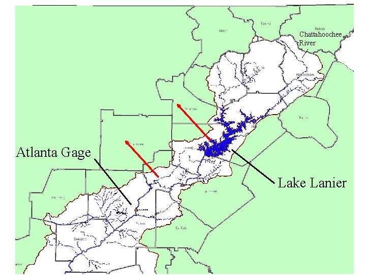 Chattahoochee River Atlanta Gage Lake Lanier 