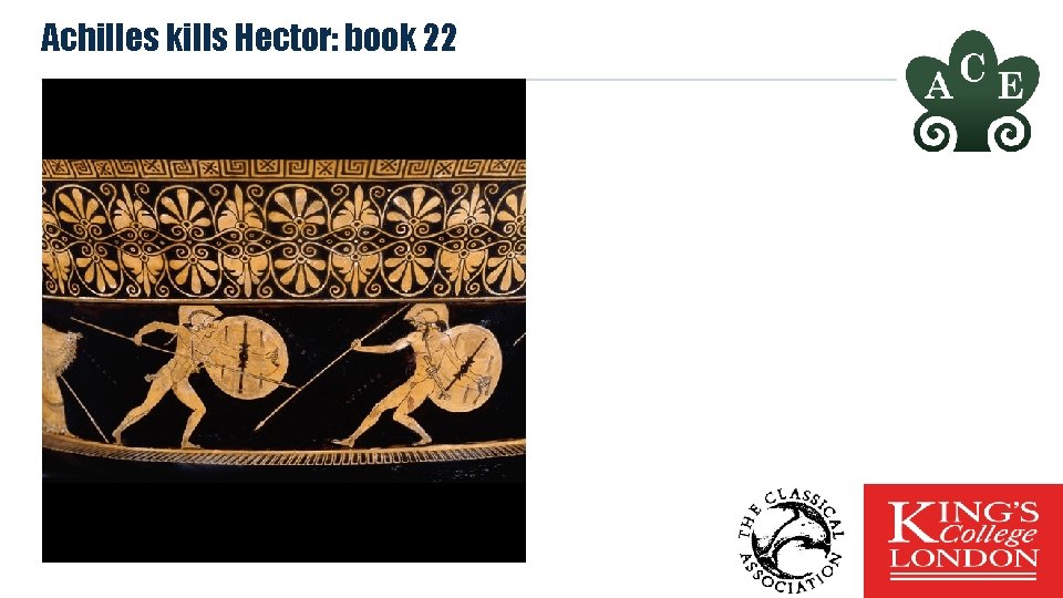 Achilles kills Hector: book 22 