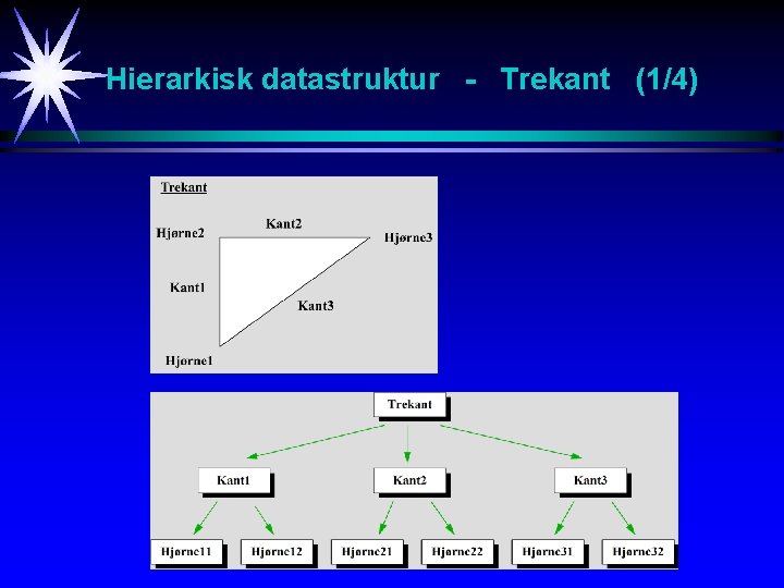 Hierarkisk datastruktur - Trekant (1/4) 