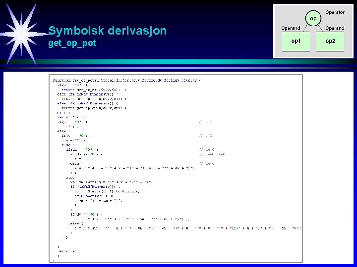 Symbolsk derivasjon get_op_pot 