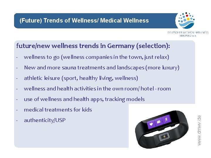 (Future) Trends of Wellness/ Medical Wellness network - wellness to go (wellness companies in