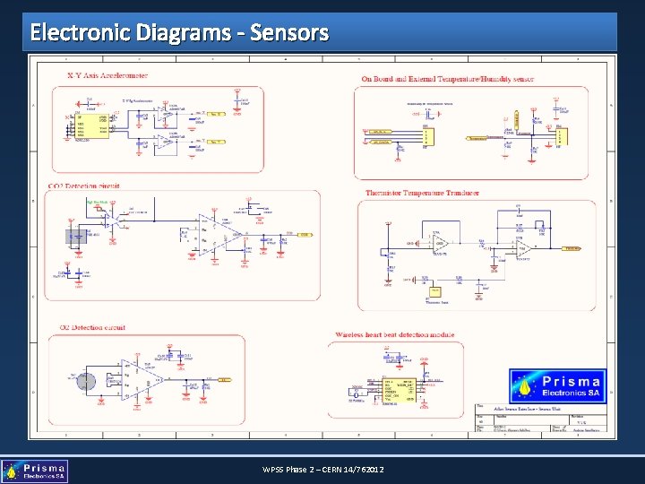 Electronic Diagrams - Sensors WPSS Phase 2 – CERN 14/762012 