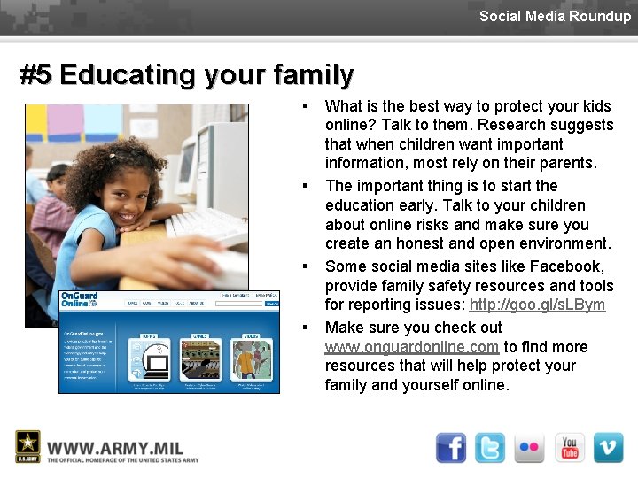 Social Media Roundup #5 Educating your family § § What is the best way