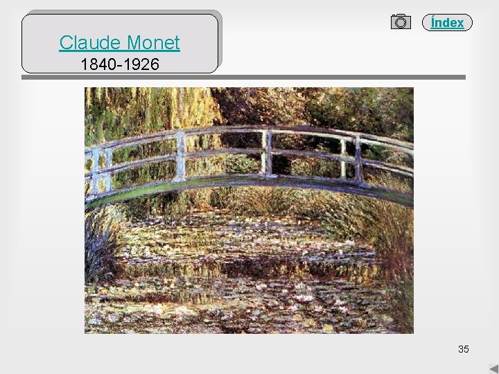 Índex Claude Monet 1840 -1926 35 