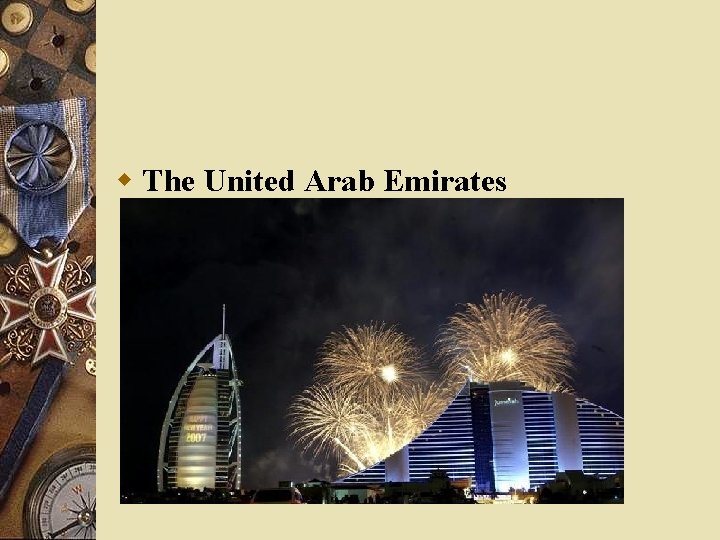 w The United Arab Emirates 