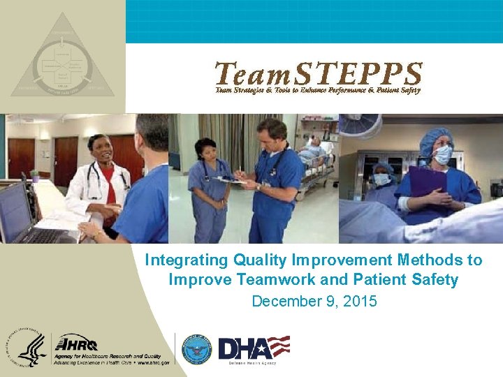 Integrating Quality Improvement Methods to Improve Teamwork and Patient Safety December 9, 2015 