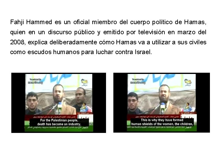 Fahji Hammed es un oficial miembro del cuerpo político de Hamas, quien en un