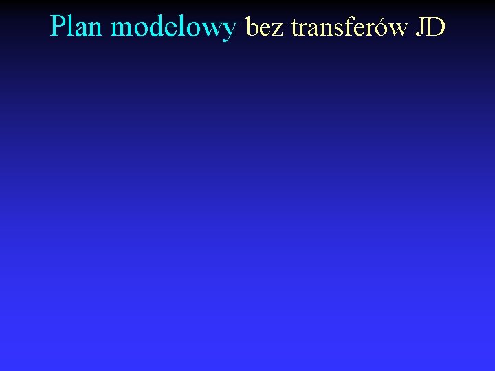 Plan modelowy bez transferów JD 