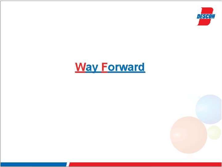 Way Forward 