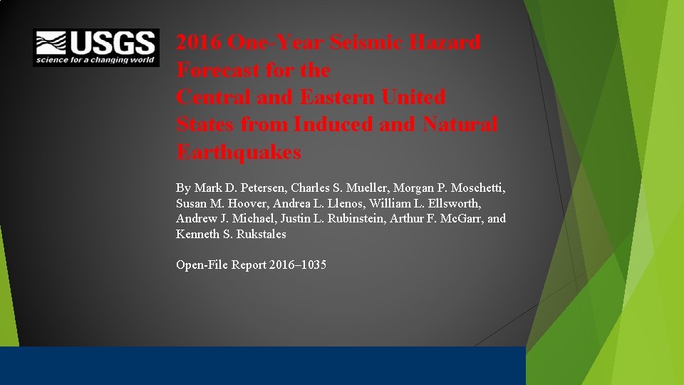 2016 One-Year Seismic Hazard Forecast for the Central and Eastern United States from Induced