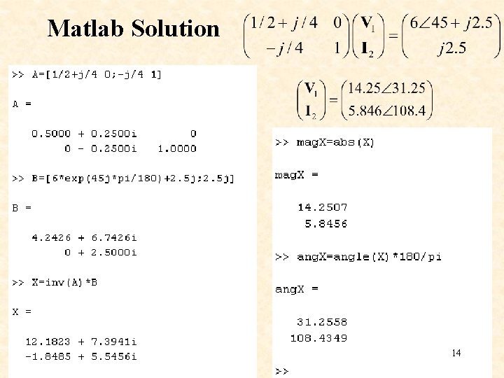 Matlab Solution 14 