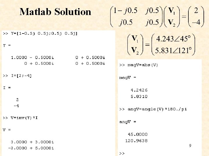 Matlab Solution 9 