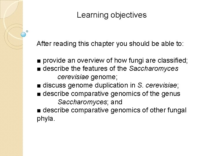 Learning objectives After reading this chapter you should be able to: ■ provide an