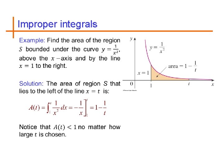 Improper integrals 