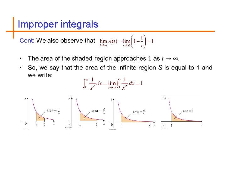 Improper integrals 