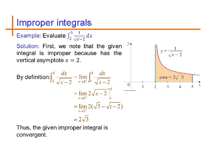 Improper integrals 