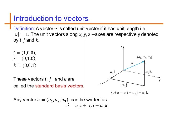 Introduction to vectors 