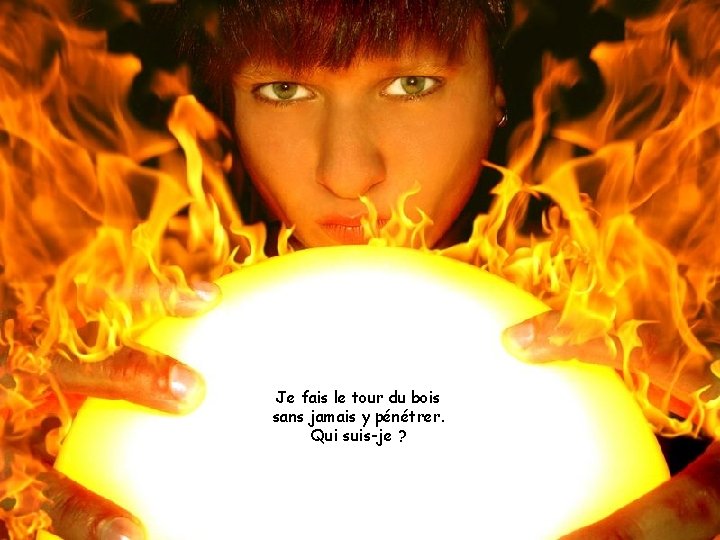 Je fais le tour du bois sans jamais y pénétrer. Qui suis-je ? 