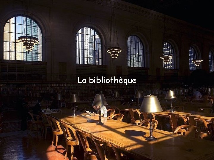 La bibliothèque 