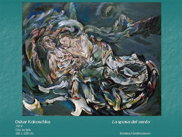 Oskar Kokoschka La sposa del vento 1914 Olio su tela 181 x 220 cm