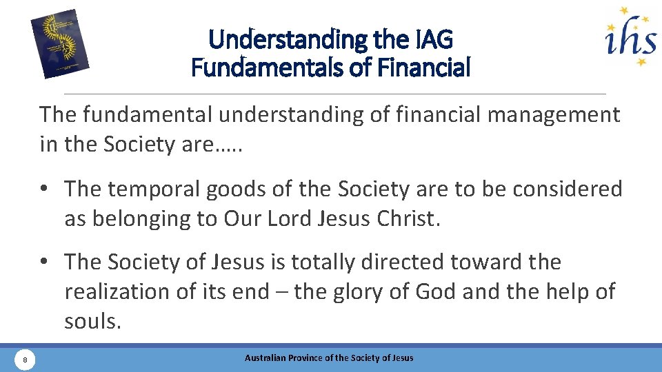 Understanding the IAG Fundamentals of Financial The fundamental understanding of financial management in the