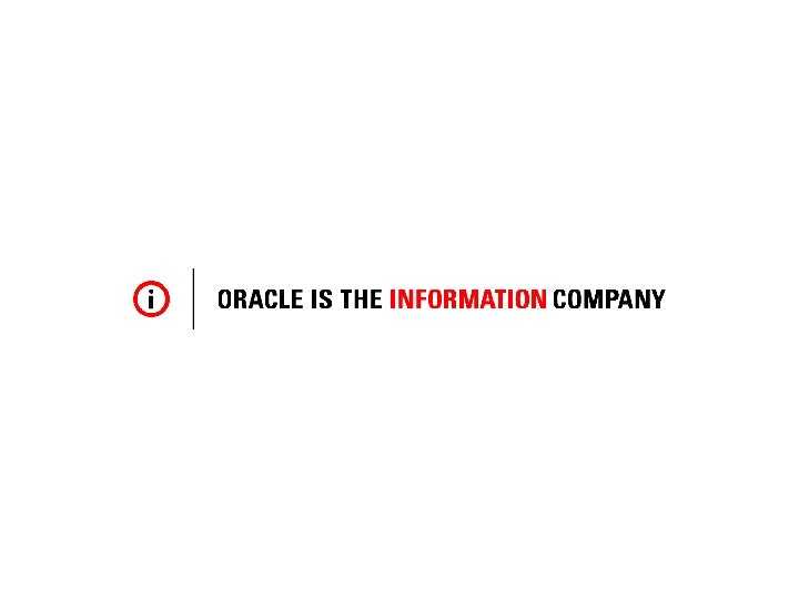 Oracle Confidential 