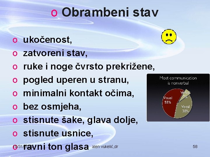 o Obrambeni stav o ukočenost, o zatvoreni stav, o ruke i noge čvrsto prekrižene,