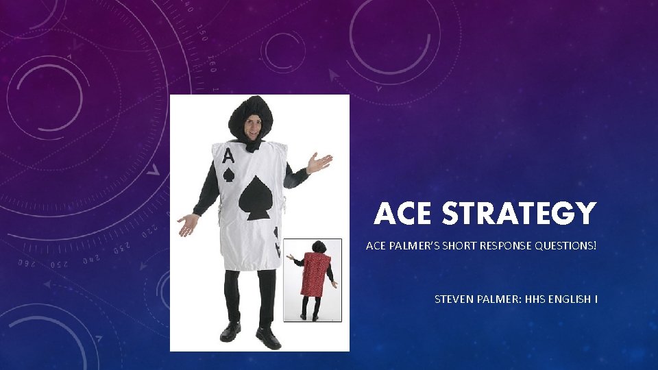 ACE STRATEGY ACE PALMER’S SHORT RESPONSE QUESTIONS! STEVEN PALMER: HHS ENGLISH I 