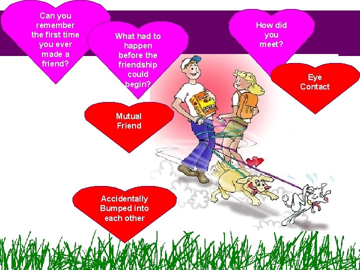 Can you remember the first time you ever made a friend? What had to Can you remember the first time you ever made a friend? What had to