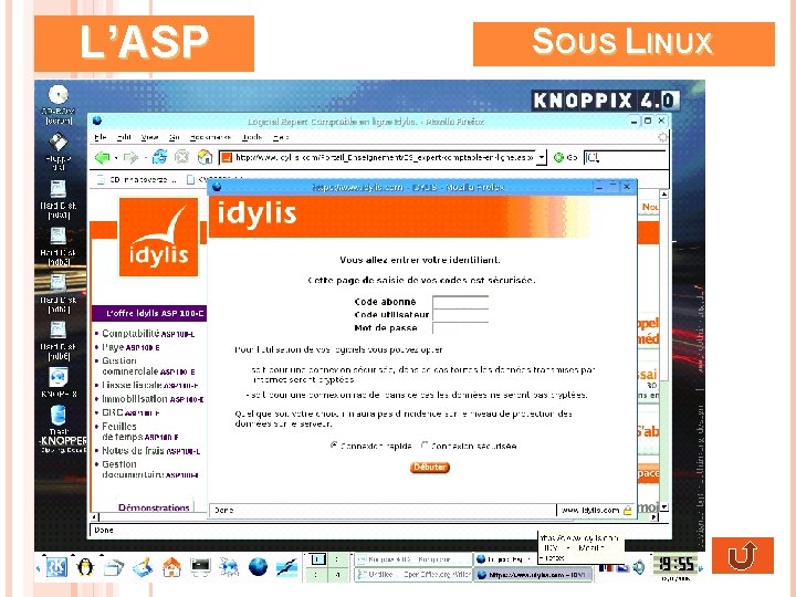 L’ASP SOUS LINUX 