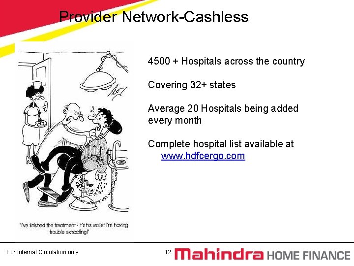 Provider Network-Cashless 4500 + Hospitals across the country Covering 32+ states Average 20 Hospitals Provider Network-Cashless 4500 + Hospitals across the country Covering 32+ states Average 20 Hospitals