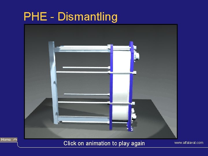 PHE - Dismantling © Alfa Laval Click on animation to 3 play again www.