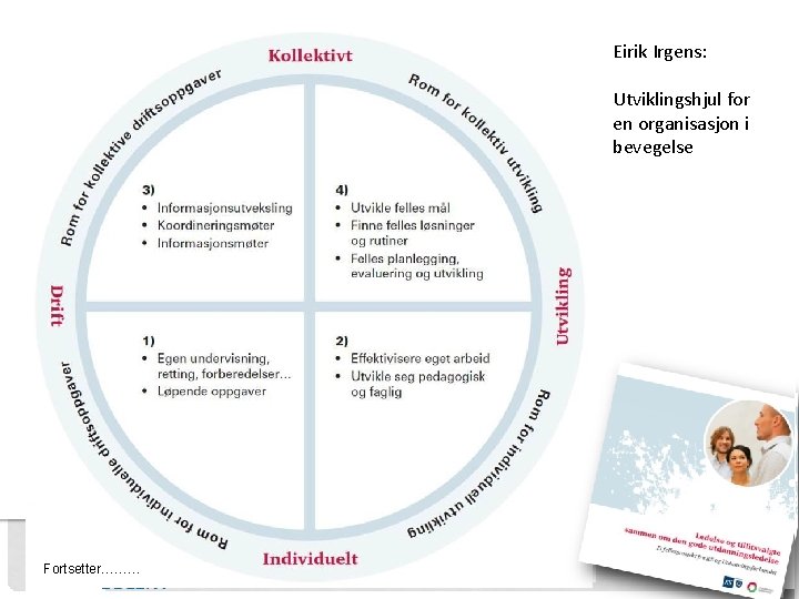 Eirik Irgens: Utviklingshjul for en organisasjon i bevegelse Fortsetter……… 