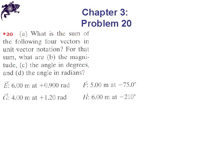 Chapter 3: Problem 20 